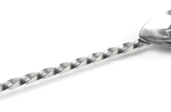 Barlöffel - flaches Ende | 27 cm - Silber