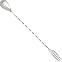 Barlöffel Trident | 30 cm - Silber