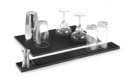 Barmatte Gummi | Schwarz - 45x30 cm