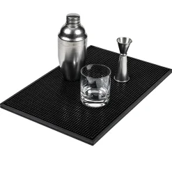 Barmatte Gummi stabil | Schwarz - 45x30 cm