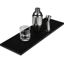 Barmatte Gummi stabil | Schwarz - 60x20 cm