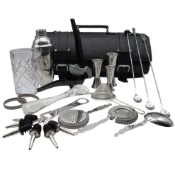 Barrolle mit Cocktailset Deluxe | Schwarz