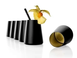 Becher Schwarz-Gold | Elements Power - Stölzle Lausitz (6 Stk)