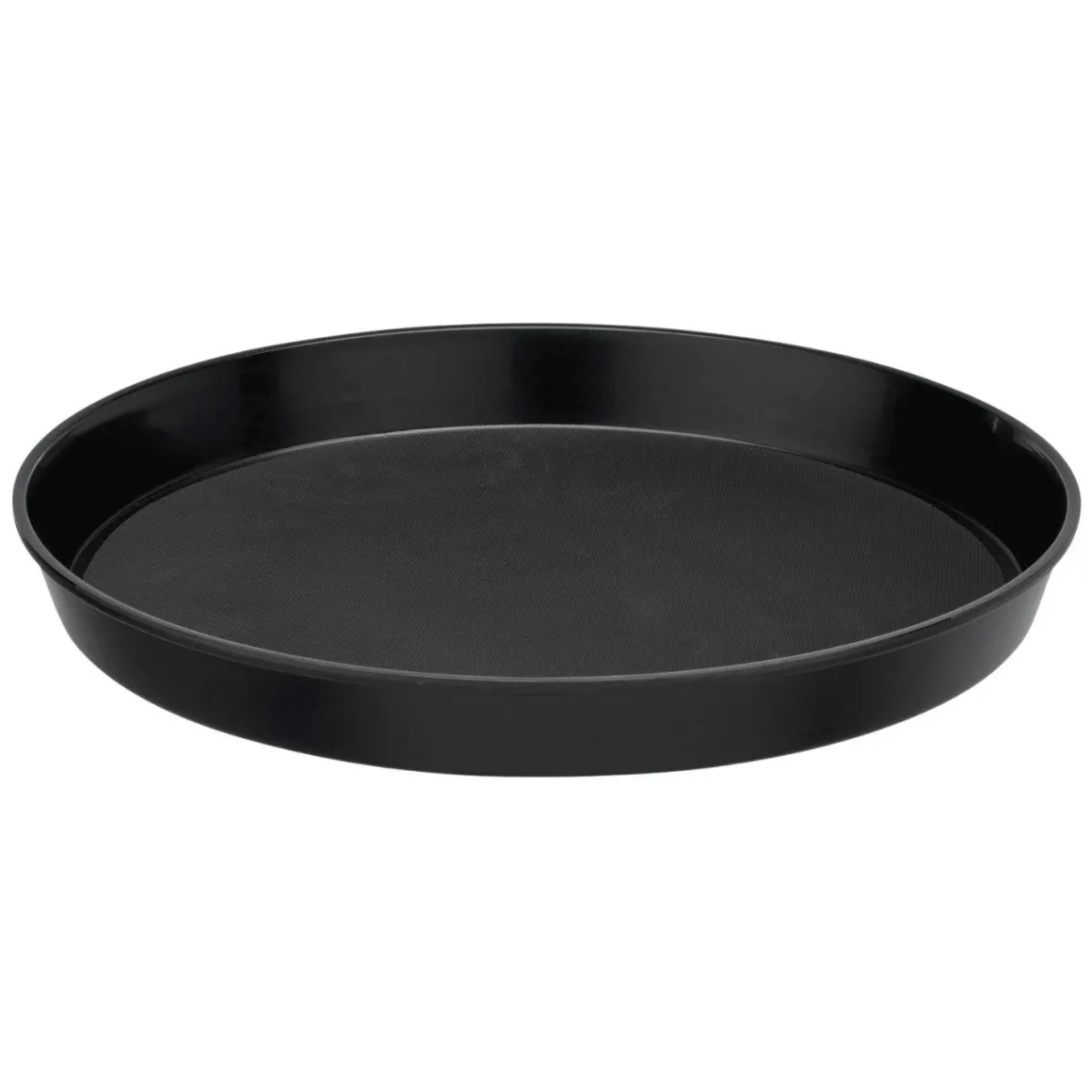 Bierglasträger / Tablett - Rutschfest | Schwarz - Ø 36 cm