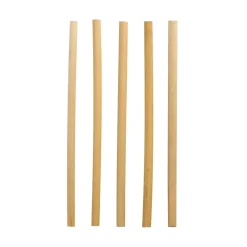 Bio-Strohhalm aus Schilf | Ø 7 mm x 20 cm - Papstar Pure (100 Stk)