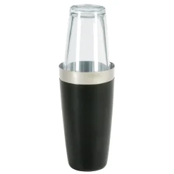 Boston Shaker Vinyl mit Glas | Schwarz