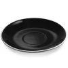 Caffé Latte Untertasse - Italia Black | Schwarz - Ø 17 cm (6 Stk)