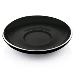 Cappuccino Untertasse - Italia Black | Schwarz - Ø 15,5 cm (6 Stk)