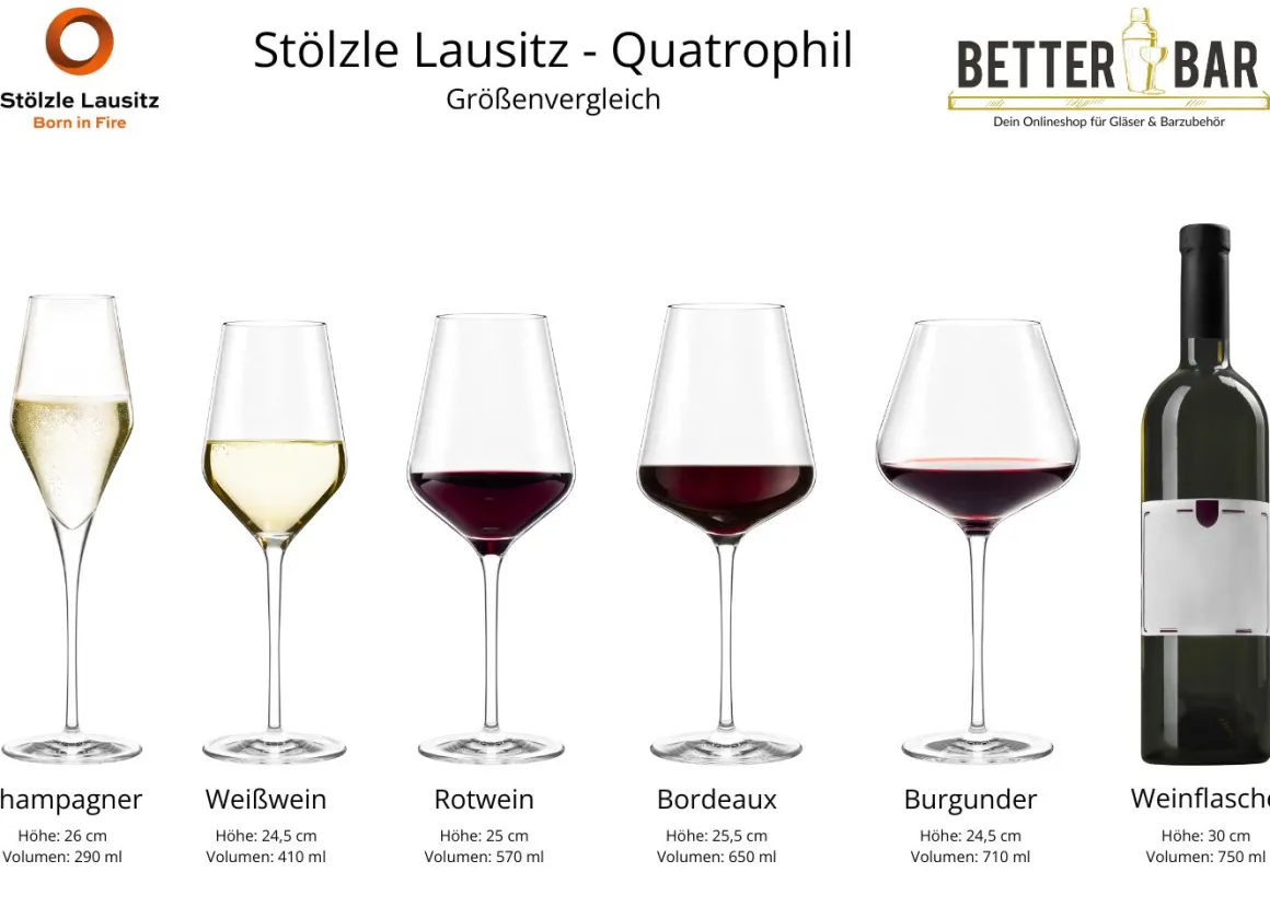 Champagnerglas | Quatrophil - Stölzle Lausitz | 0,1l Eiche - 290 ml (6 Stk)