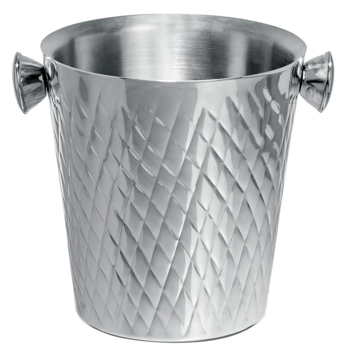 Champagnerkühler doppelwandig | Diamantmuster