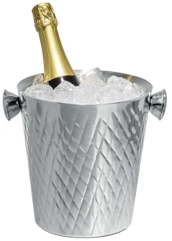 Champagnerkühler doppelwandig | Diamantmuster