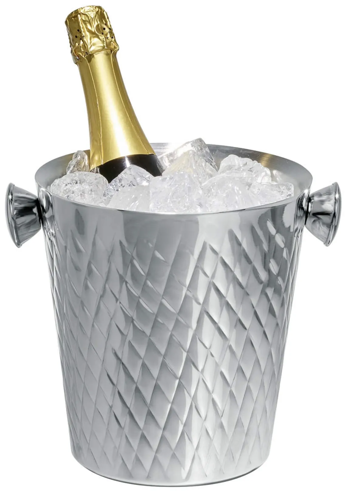 Champagnerkühler doppelwandig | Diamantmuster