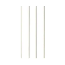 Cocktail Papierstrohhalm | Weiß - Ø 6 mm x 20 cm - Papstar Pure (100 Stk)