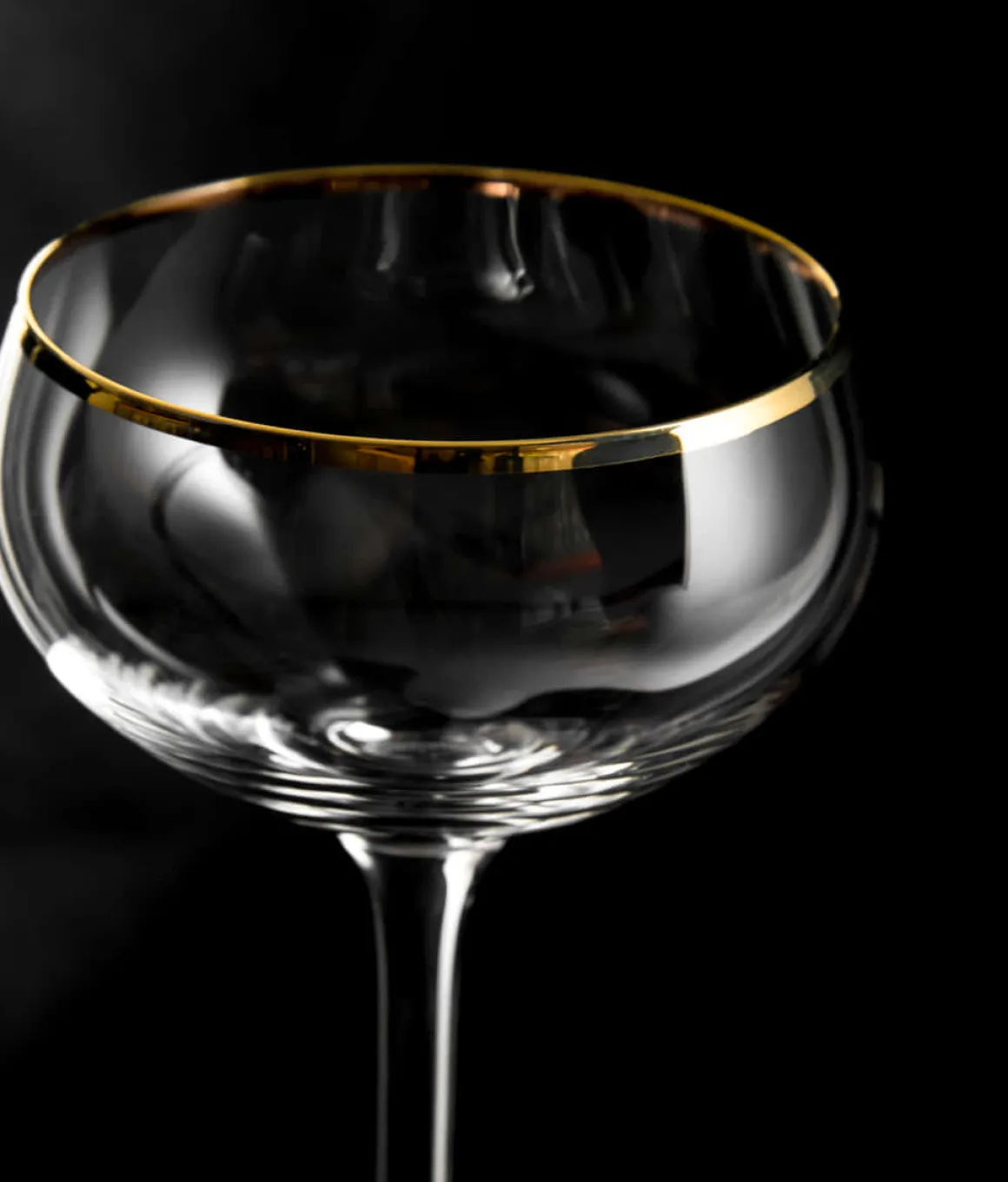 Cocktailglas Retro Coupe | Goldrand - 220 ml (4 Stk)