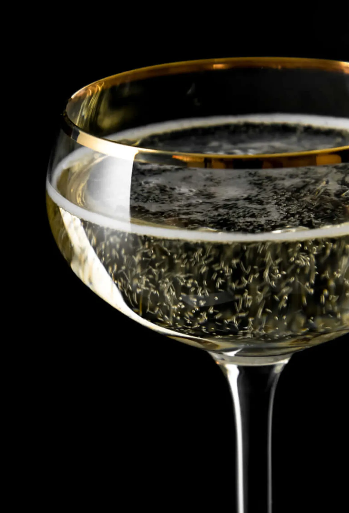 Cocktailglas Retro Coupe | Goldrand - 220 ml (4 Stk)