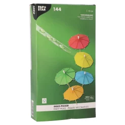 Cocktailschirmchen uni | Ø 8 cm - Papstar Pure (144 Stk)