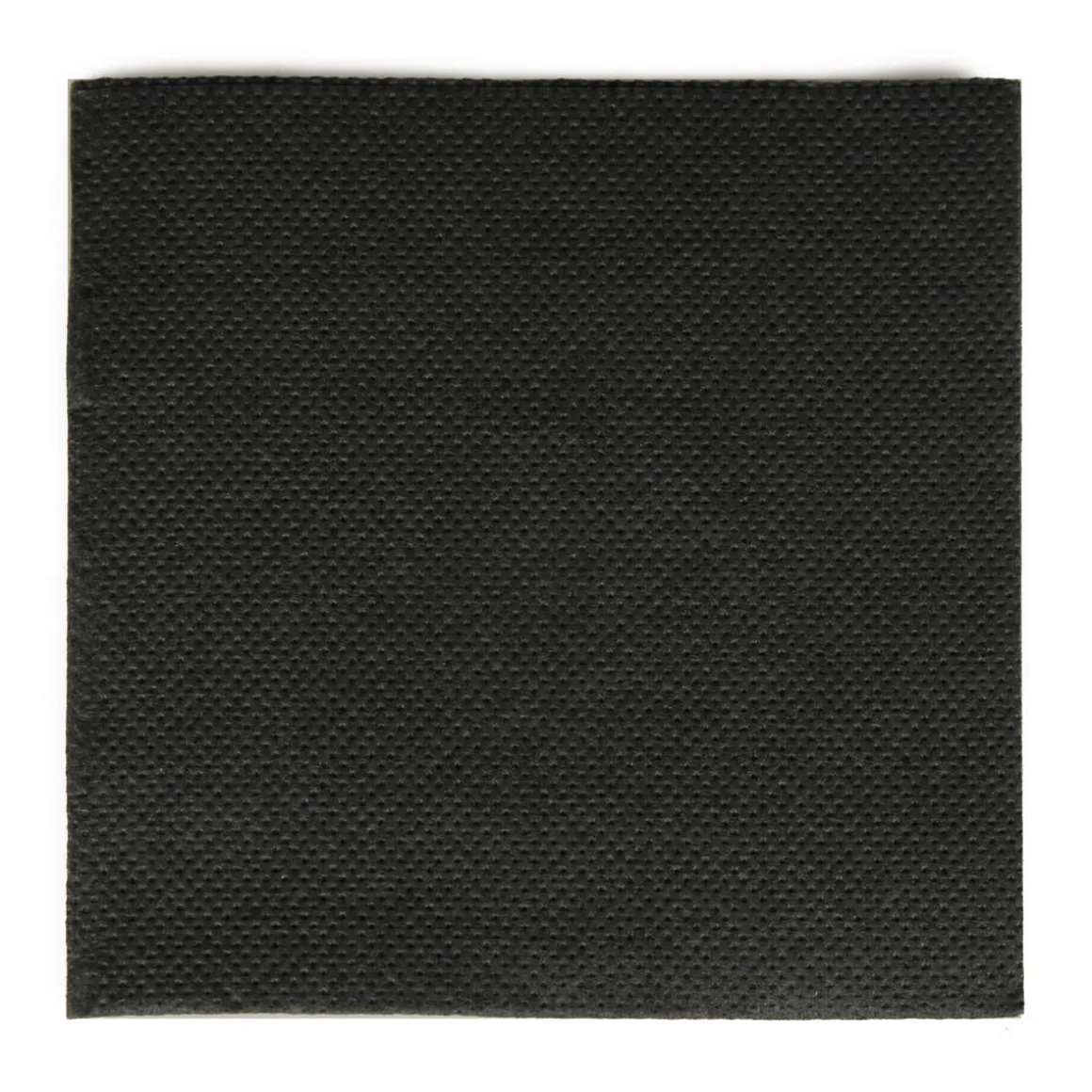 Cocktail-Serviette 20x20 cm | Schwarz – ¼ Falz – 2-lagig (125 Stk)