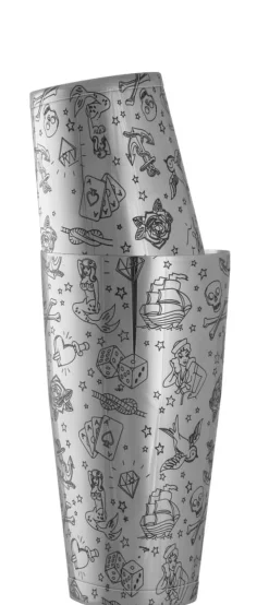 Cocktailset 5-teilig - Geschenkbox | Tattoo Verzierung