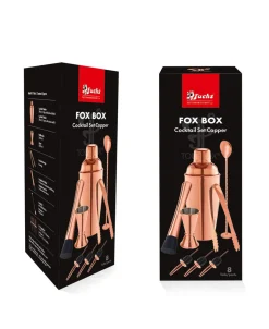 Cocktailset 8-teilig - Geschenkbox | Kupfer