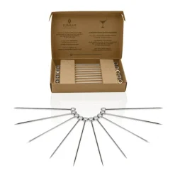 Cocktailspieß Edelstahl | Silber - 10 Stück