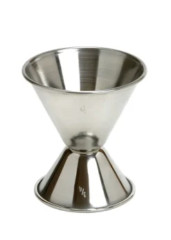 Doppelbarmaß Edelstahl | 35/50 ml - Silber