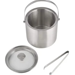 Eiseimer-Set mit Zange & Glasdeckel | 3 L