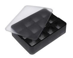 Eiswürfelform mit Deckel – Platin Silikon – Lurch | 12 x 4 cm