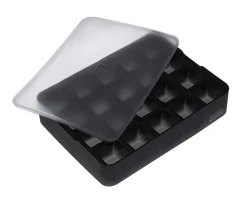 Eiswürfelform mit Deckel – Platin Silikon – Lurch | 20 x 3 cm