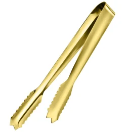 Eiswürfelzange stabil | 18 cm - Gold