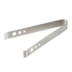 Eiszange gelocht - Edelstahl | 17 cm - Silber