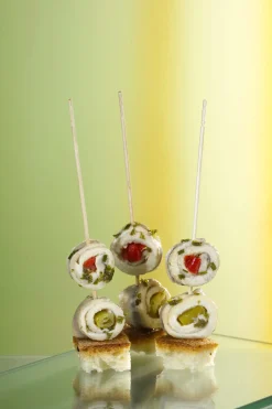 Fingerfood-Spieße gedrechselt | 15 cm - Papstar Pure (500 Stk)