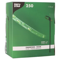 Fingerfood-Spieße "Knoten" | Schwarz - 10 cm - Papstar Pure (250 Stk)