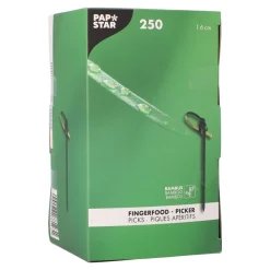 Fingerfood-Spieße "Knoten" | Schwarz - 6 cm - Papstar Pure (6 x 250 Stk)