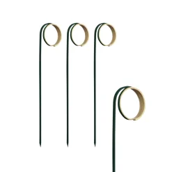 Fingerfood-Spieße "Twister" | Schwarz - 11 cm - Papstar Pure (100 Stk)