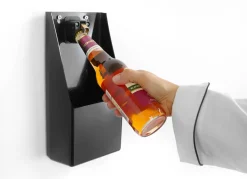 Flaschenöffner mit Auffangbehälter | Wandmontage