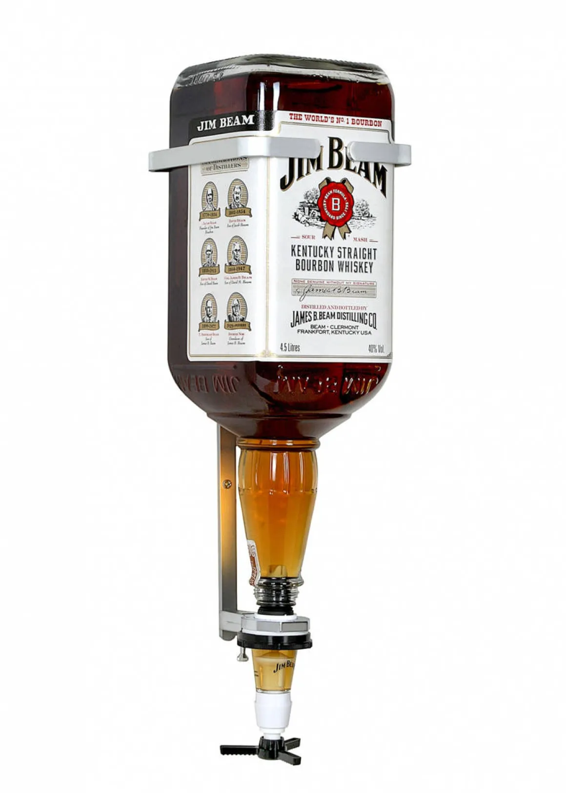 Flaschenhalter - Wandmontage | 4,5 L - Jim Beam Flasche