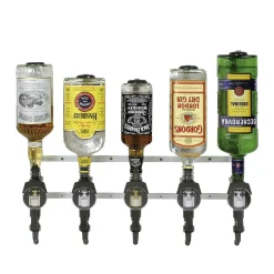 Flaschenhalter - Wandmontage | 5 Flaschen