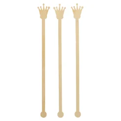 Getränke-Quirle "Crown" | Bambus - 20 cm - Papstar Pure (100 Stk)