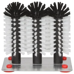 Glasspülbürste mit Metallboden | 3x18 cm