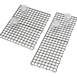 Gläser-Abtropfmatte Schwarz | 30x20 cm - 4 Stück