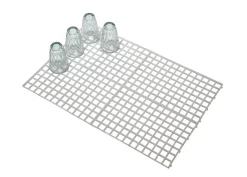 Gläser-Abtropfmatte Weiß | 30x20 cm - 4 Stück