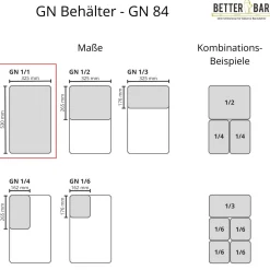 GN 1/1 Behälter - Polypropylen - GN 84 | 10 cm