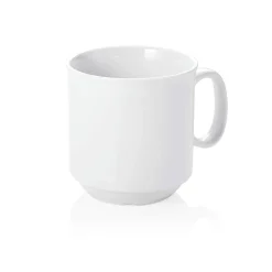 Kaffeetasse stapelbar | weiß - 300 ml (6 Stk)