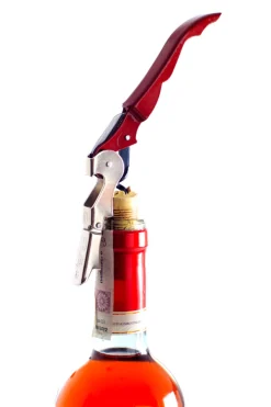 Kellnermesser mit Doppelhebel | Rot