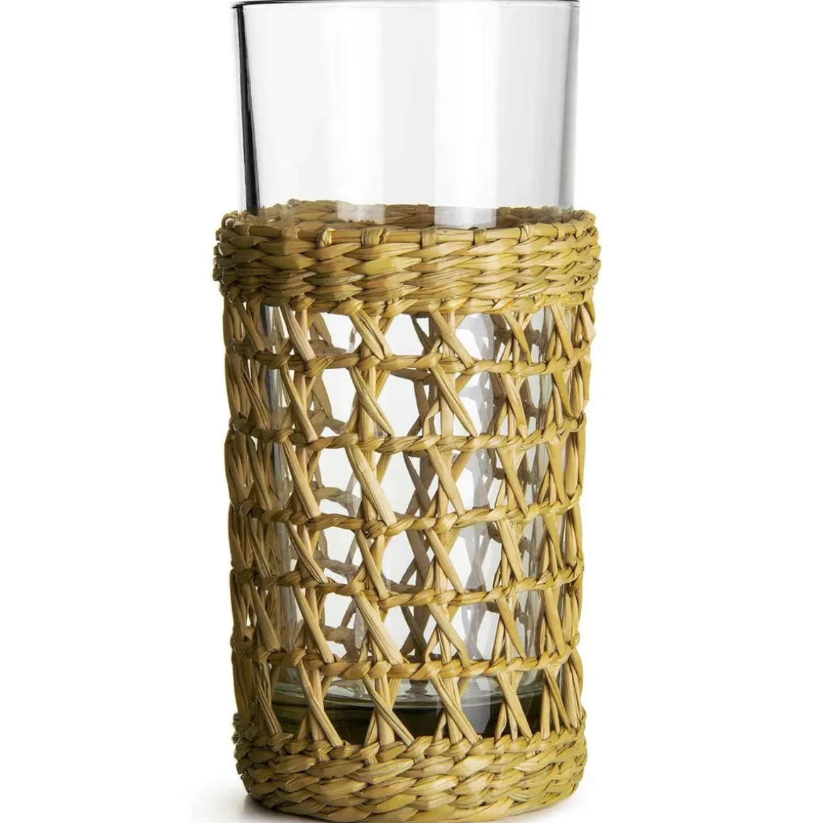 Longdrinkglas - Seegras Korb | 420 ml