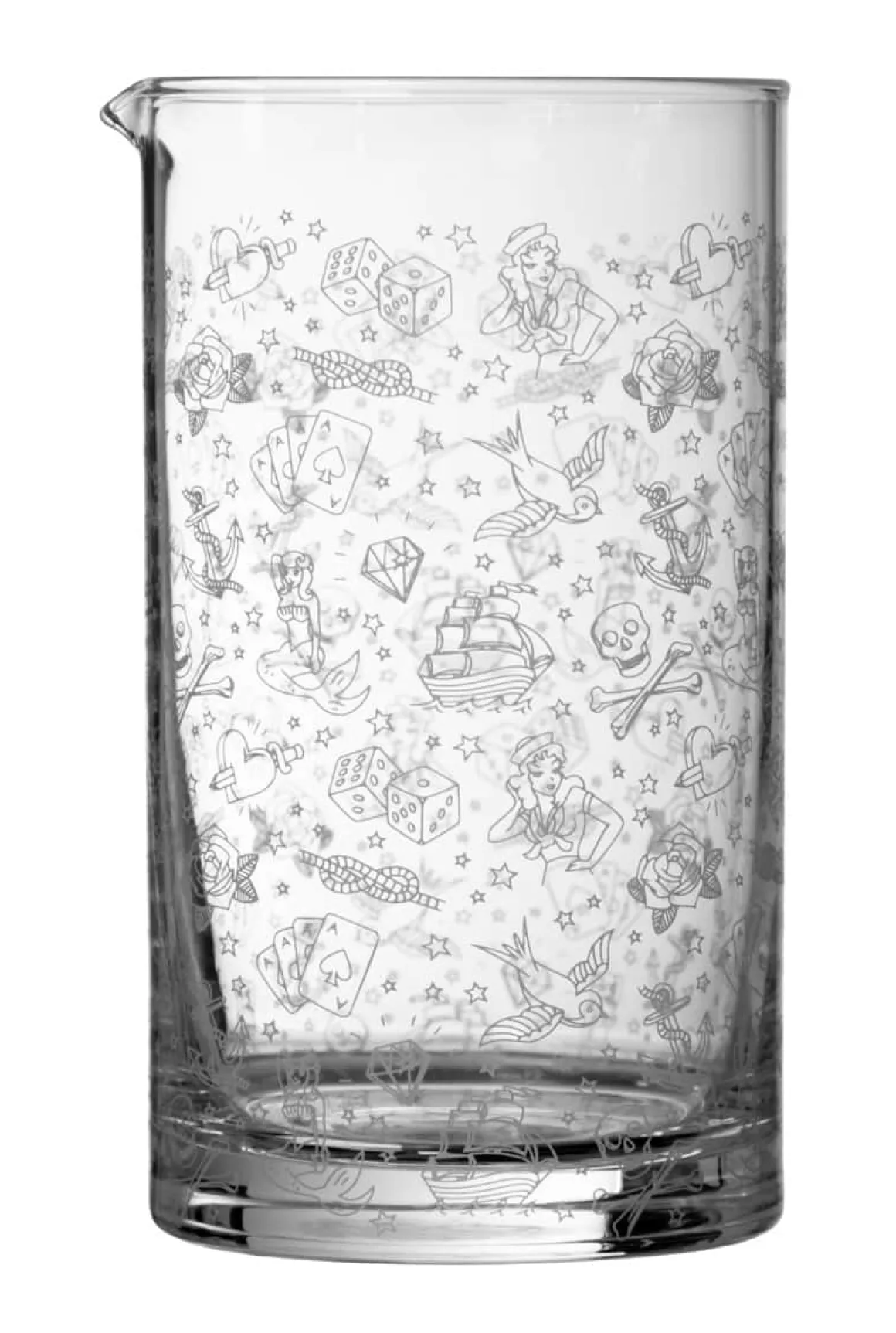 Rührglas Tattoo | Verziert - 700 ml