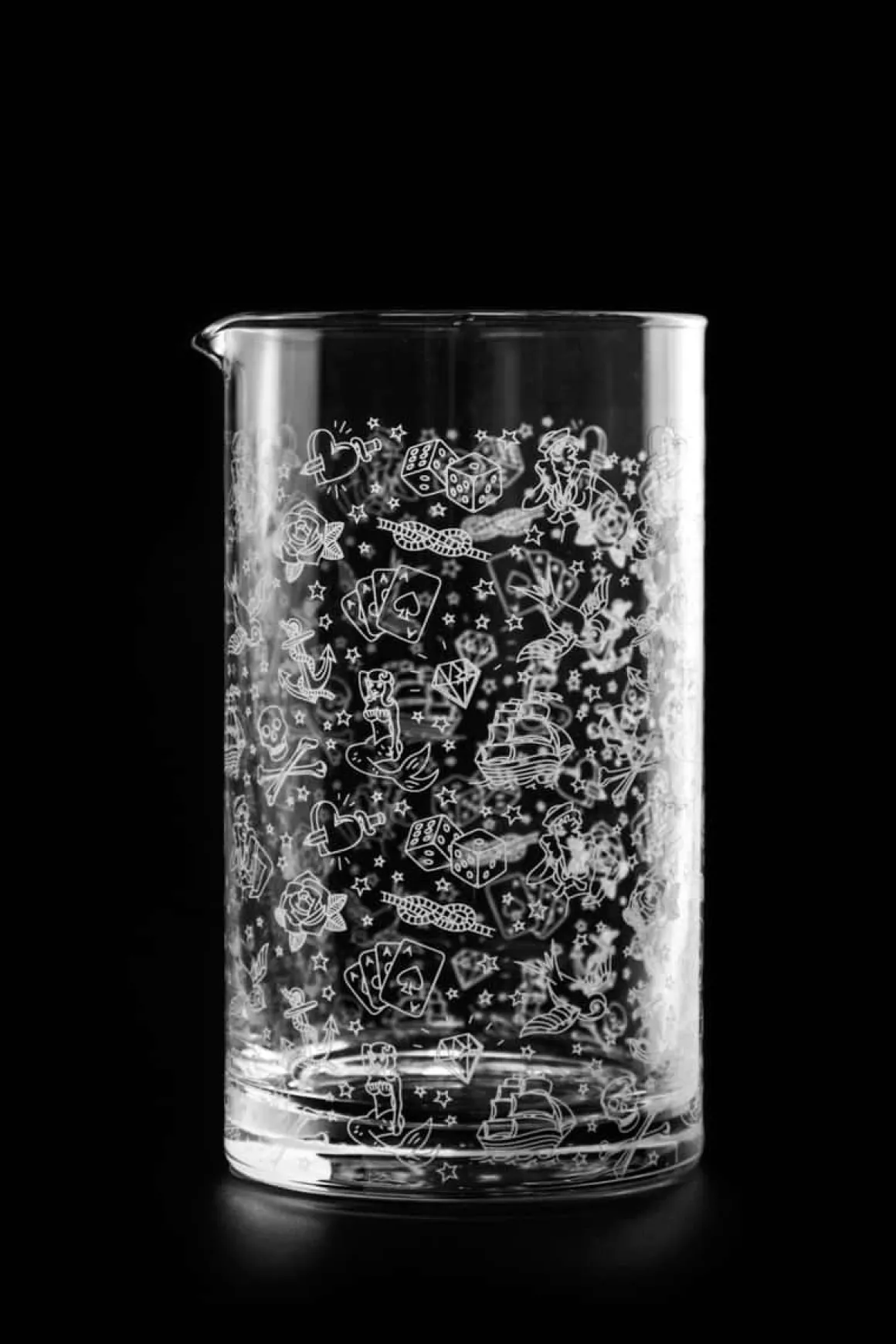 Rührglas Tattoo | Verziert - 700 ml