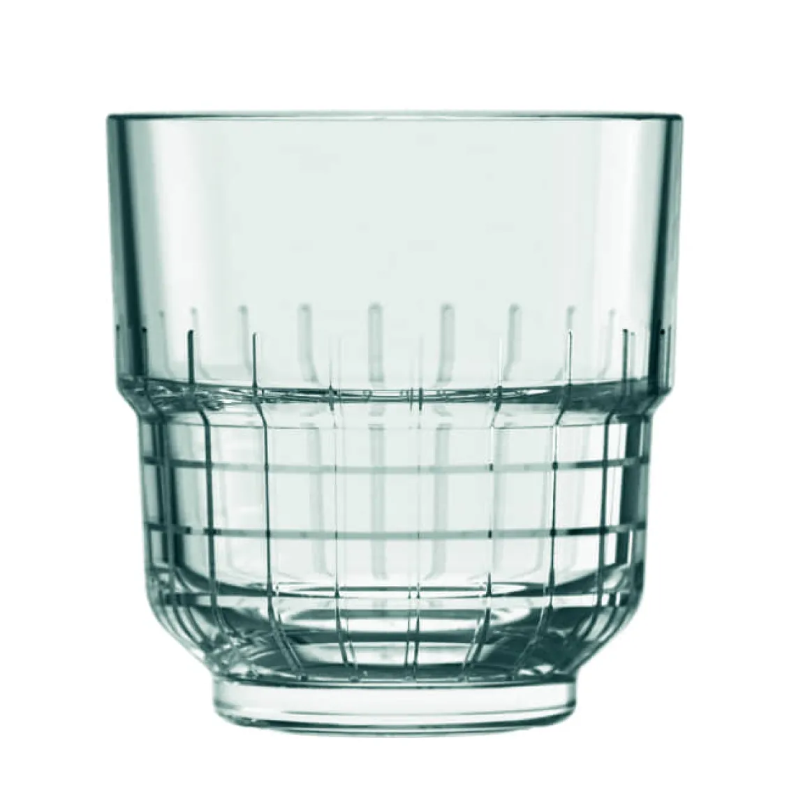 Rocks Glas - Karomuster | Stapelbar - 260 ml
