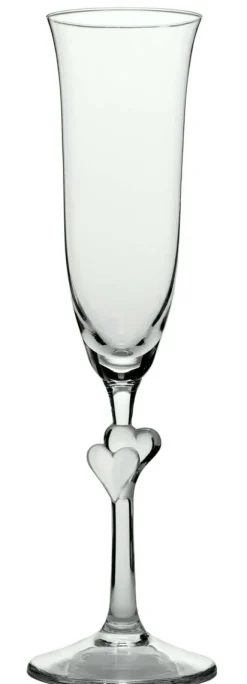Sektglas L'amour - satiniertes Herz | Stölzle Lausitz | 2 Stk