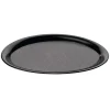 Serviertablett oval - rutschfest | schwarz - 29 x 22 cm